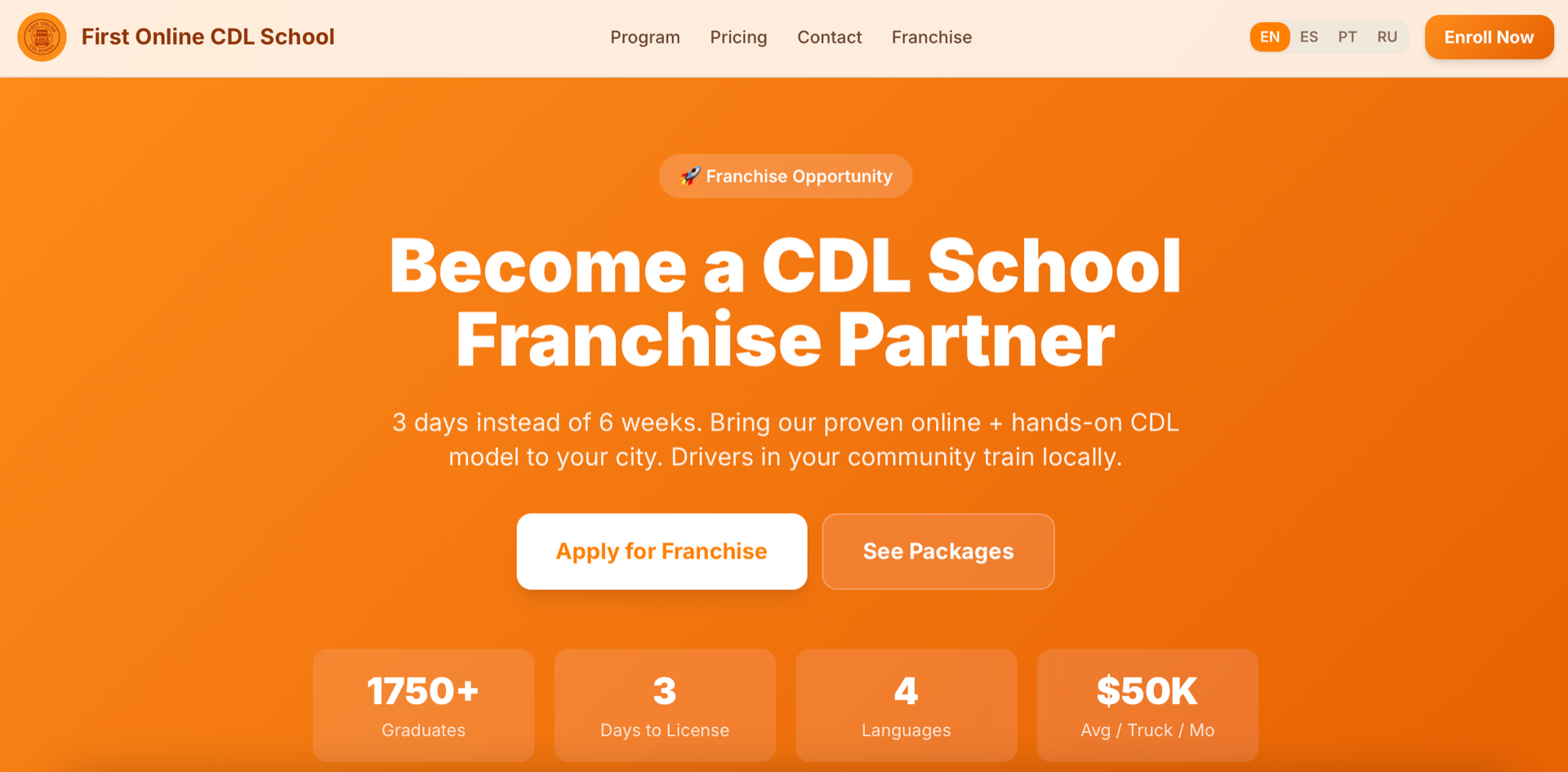 First Online CDL School